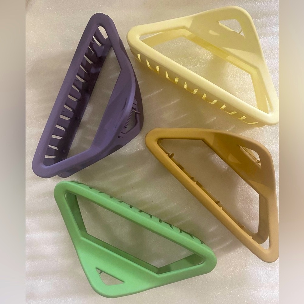 Colorful Triangle Hair Clips - Multiple Colors to Choose From